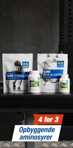 Opbyggende aminosyrer - 4 for 3